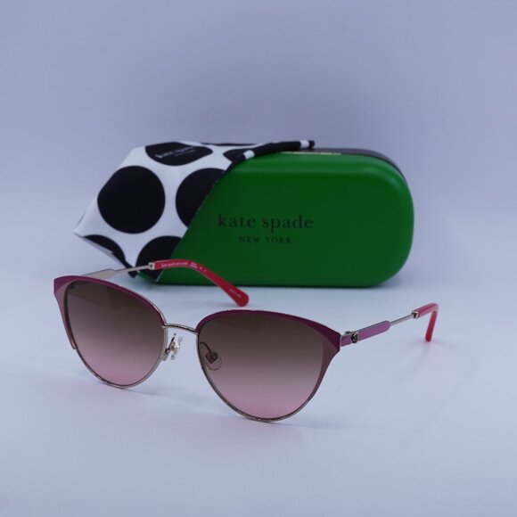 Kate Spade IANNA/G/S 0000 M2 Cat Eye Sunglasses – Rose Gold/Red/Pink - Picture 1 of 10